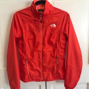 The North Face Orange Windbreaker size XS